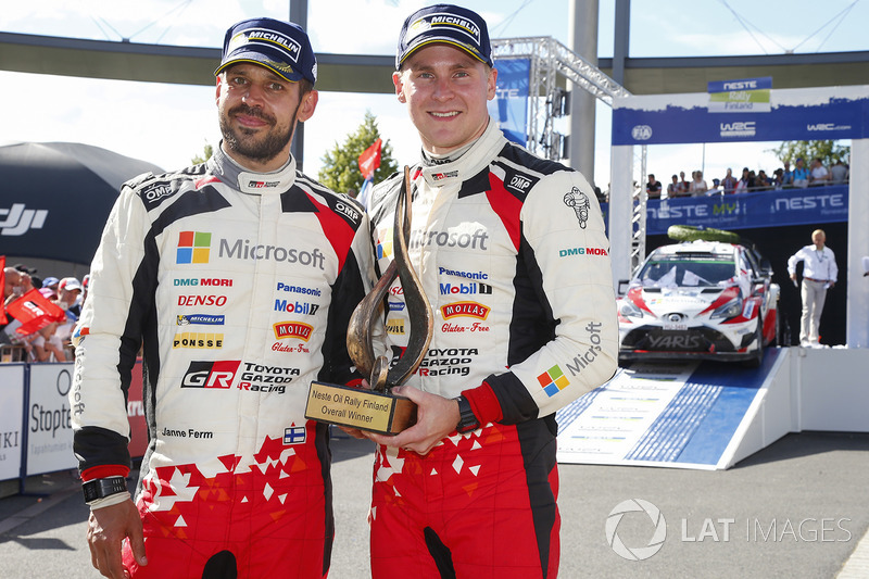I vincitori Esapekka Lappi, Janne Ferm, Toyota Racing