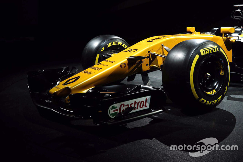 Detalle del ala delantera de Renault Sport F1 Team RS17