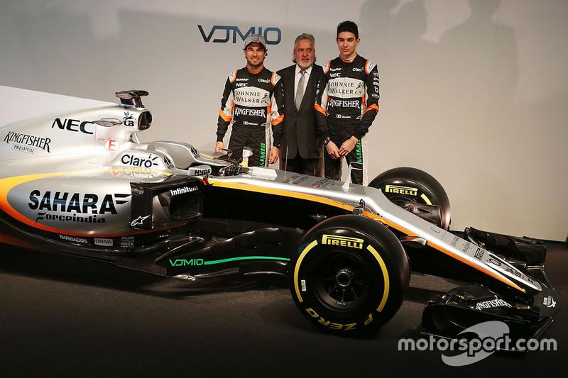 Sergio Pérez, Sahara Force India F1 con el dueño del equipo Dr. Vijay Mallya, Sahara Force India F1 