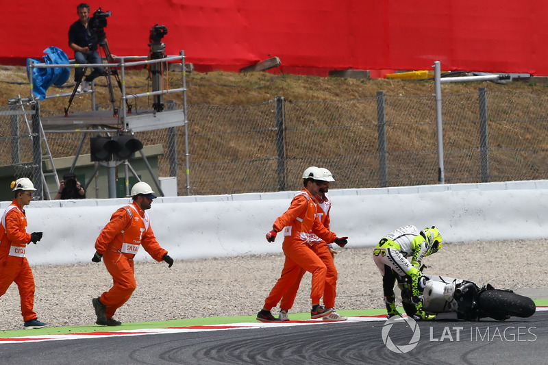 Alvaro Bautista, Aspar Racing Team, crash