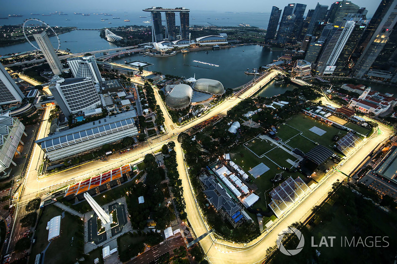 Aerial view from the 66th floor of the Swissotel