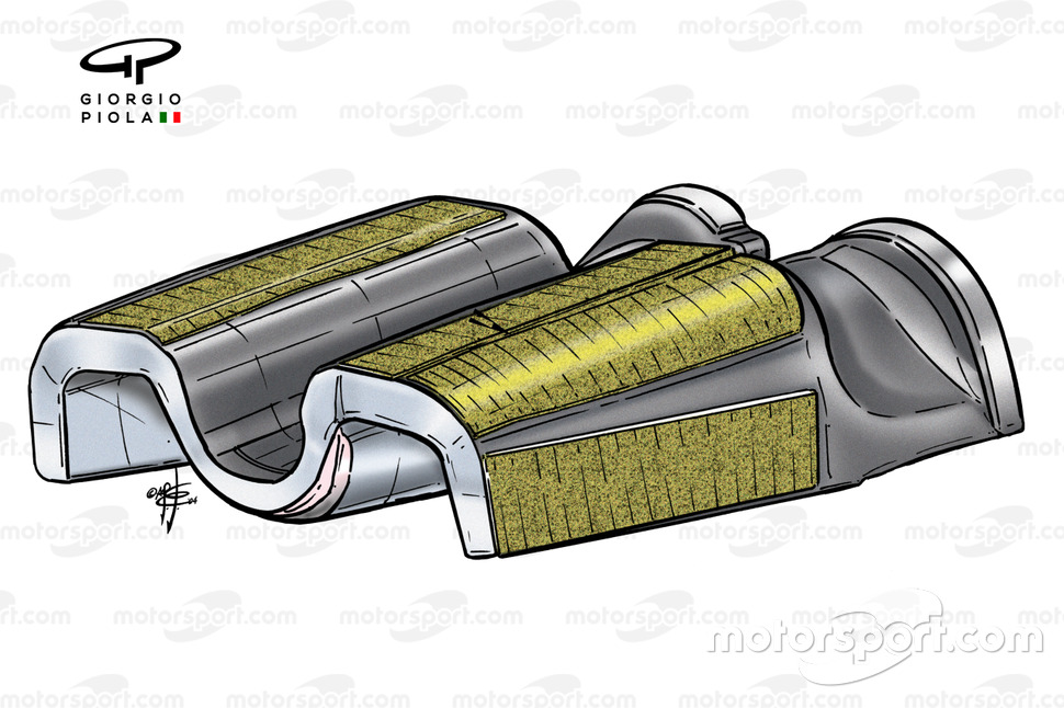 Ferrari F2004 cockpit leg padding