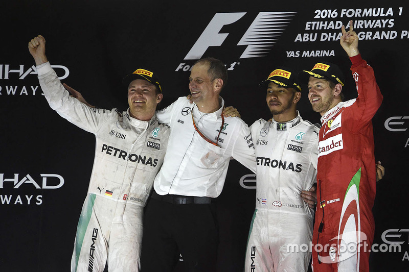 Podium: 1. Lewis Hamilton, Mercedes AMG F1; 2. Nico Rosberg, Mercedes AMG F1; 3. Sebastian Vettel, F