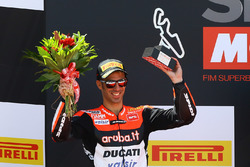 Podium : deuxième place pour Marco Melandri, Ducati Team