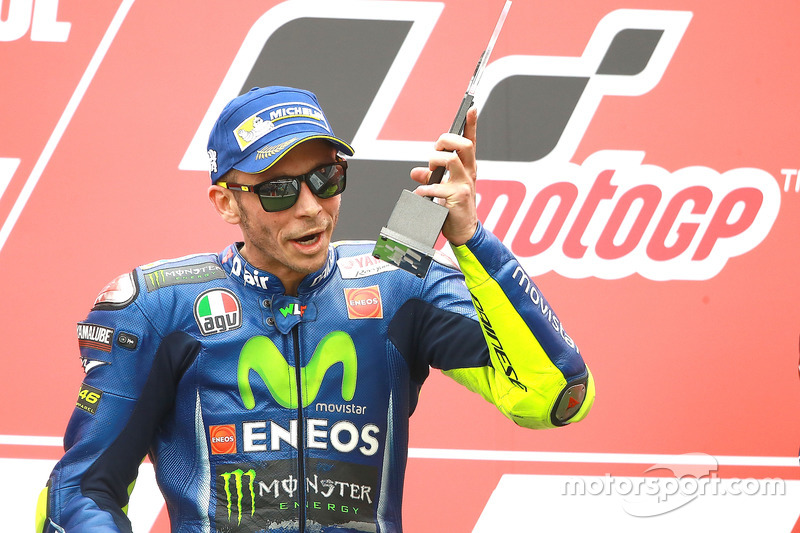 Podium: Second place Valentino Rossi, Yamaha Factory Racing