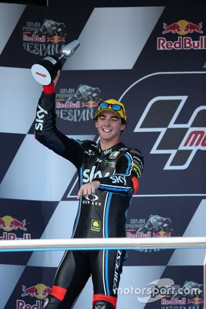 Podium: second place Francesco Bagnaia, Sky Racing Team VR46