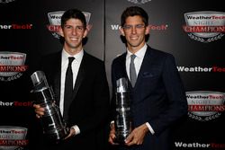 Ricky and Jordan Taylor with Championship trophies