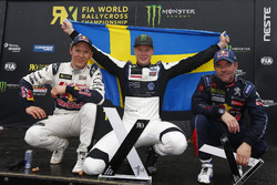 Podyum: Yarış galibi Johan Kristoffersson, PSRX Volkswagen Sweden, VW Polo GTi, 2. Mattias Ekström,