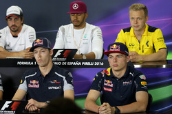 Daniil Kvyat, Scuderia Toro Rosso and Max Verstappen, Red Bull Racing