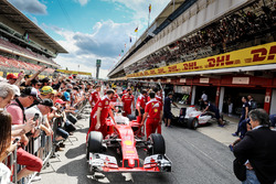 Ferrari SF16-H in the pits