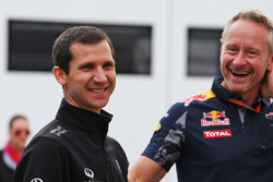 Remi Taffin, Renault Sport F1 technisch directeur motor met Jonathan Wheatley, Red Bull Racing Team