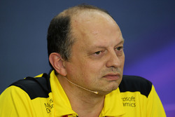 Frederic Vasseur, Renault Sport F1 Team Racing Director in the press conference
