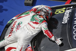Race winner Tiago Monteiro, Honda Racing Team JAS, Honda Civic WTCC
