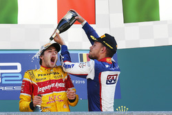 Race winner Antonio Giovinazzi, PREMA Racing, third place Luca Ghiotto, Trident