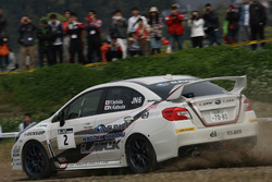 第1戦ツール・ド・九州2016で優勝した勝田範彦&石田裕一組のラックSTI名古屋スバルDL WRX