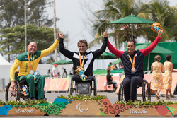 Podium: Winner Alex Zanardi