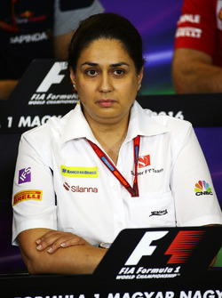 Monisha Kaltenborn, director del equipo Sauber en la Conferencia de prensa FIA