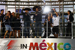 Podium: third place Daniel Ricciardo, Red Bull Racing with Max Verstappen, Red Bull Racing