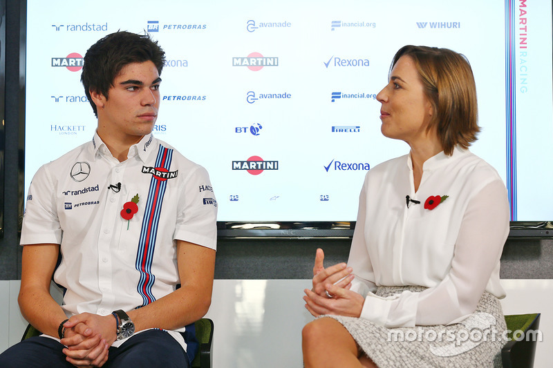 Lance Stroll, Claire Williams, Williams Deputy Team Principal