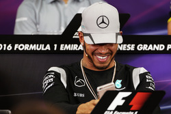 Lewis Hamilton, Mercedes AMG F1 in the FIA Press Conference