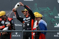 Podio LMP2 #26 G-Drive Racing Oreca 07: Roman Rusinov, Jean-Eric Vergne, Andrea Pizzitola