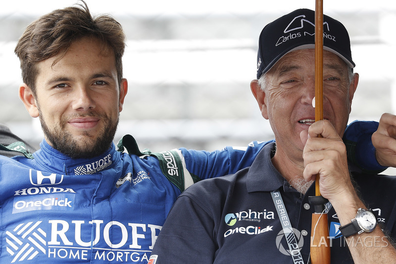 Carlos Munoz, Andretti Autosport Honda y su padre