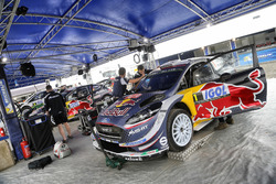 La voiture de Sébastien Ogier, Julien Ingrassia, M-Sport Ford WRT Ford Fiesta WRC
