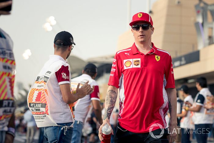 Kimi Raikkonen, Ferrari en el desfile de pilotos