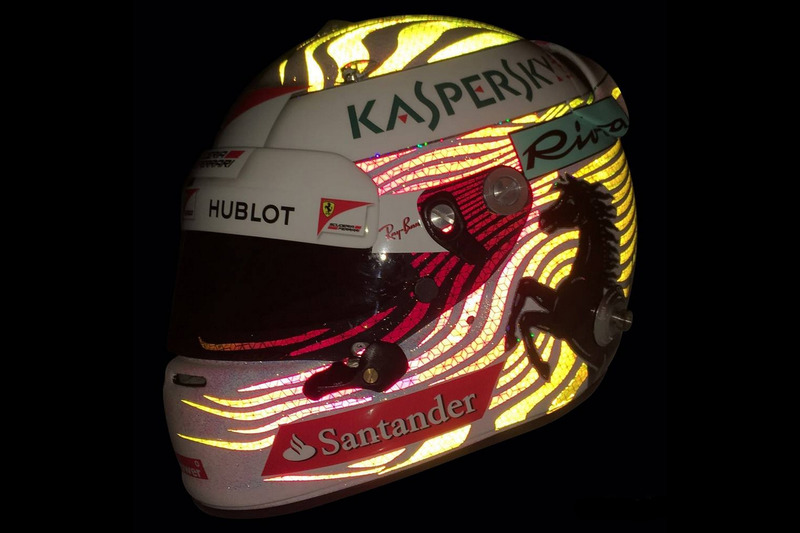 Casque spécial de Sebastian Vettel