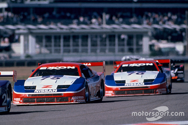 Steve Millen, Johnny O'Connell, John Morton, Cunningham Racing Nissan 300ZX, Paul Gentilozzi, Scott Pruett, Butch Leitzinger, Steve Millen, Cunningham Racing Nissan 300ZX