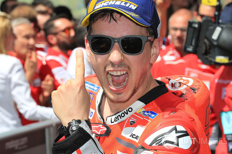 Le vainqueur Jorge Lorenzo, Ducati Team