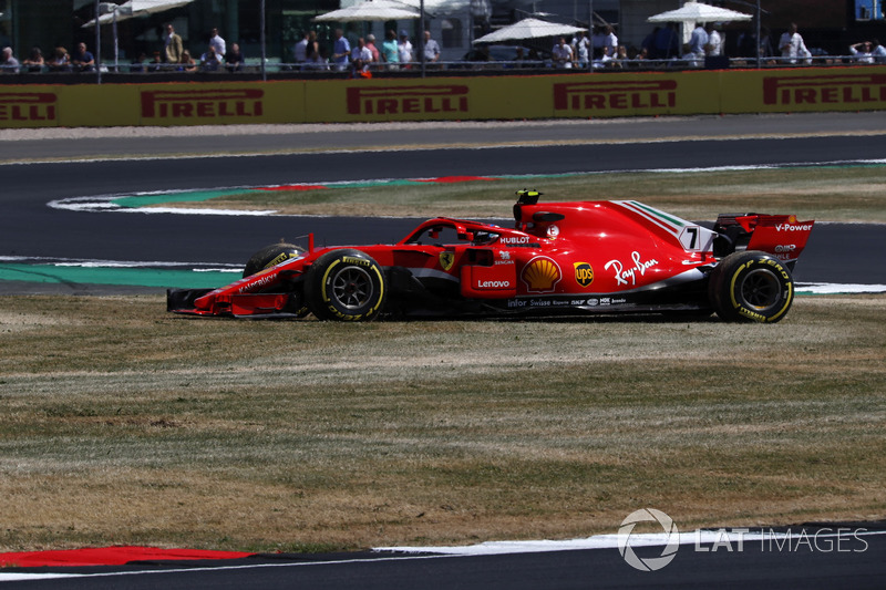 Kimi Raikkonen, Ferrari SF71H spin