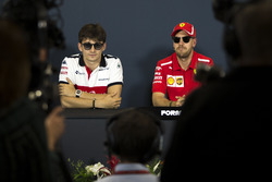 Sebastian Vettel, Ferrari and Sebastian Vettel, Ferrari in the Press Conference
