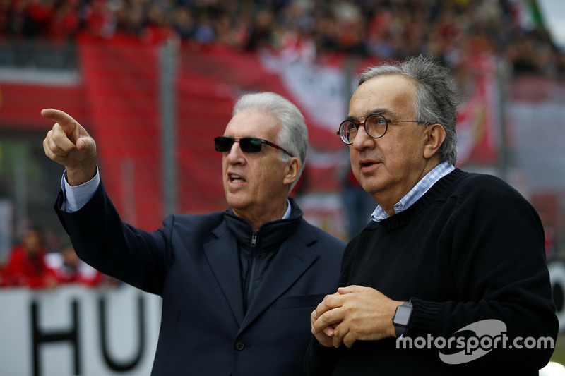 Piero Lardi Ferrari, Ferrari Vice President and Sergio Marchionne, CEO FIAT