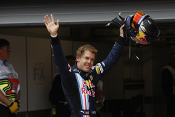 Sebastian Vettel, Red Bull Racing fête sa pole position
