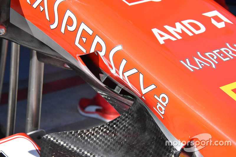 Детали носового обтекателя Ferrari SF71H