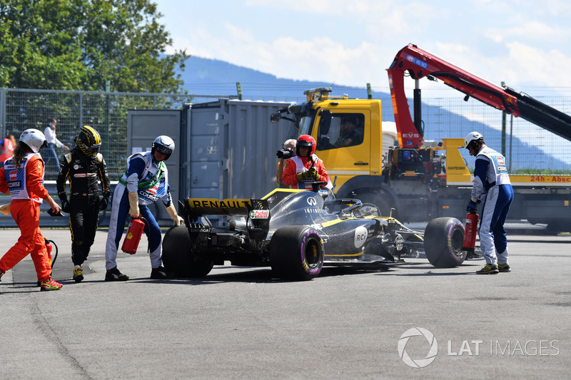 Nico Hulkenberg, Renault Sport F1 Team R.S. 18 abandonne