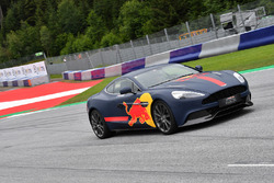 Max Verstappen, Red Bull Racing in an Aston Martin