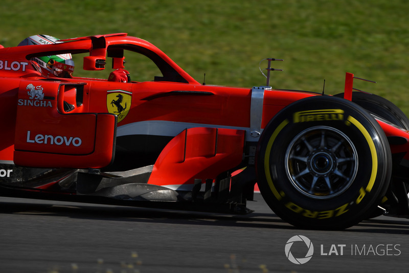 Antonio Giovinazzi, Ferrari SF71H with aero sensors