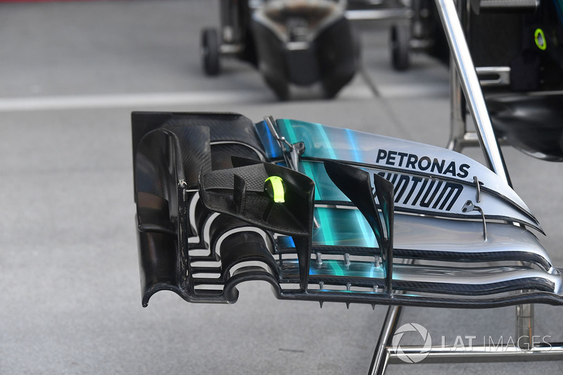 Mercedes-AMG F1 W09 detalle del ala frontal