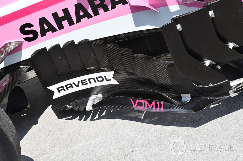 Force India VJM11 barge board detail