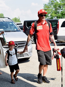 Kimi Raikkonen, Ferrari con il figlio Robin Raikkonen