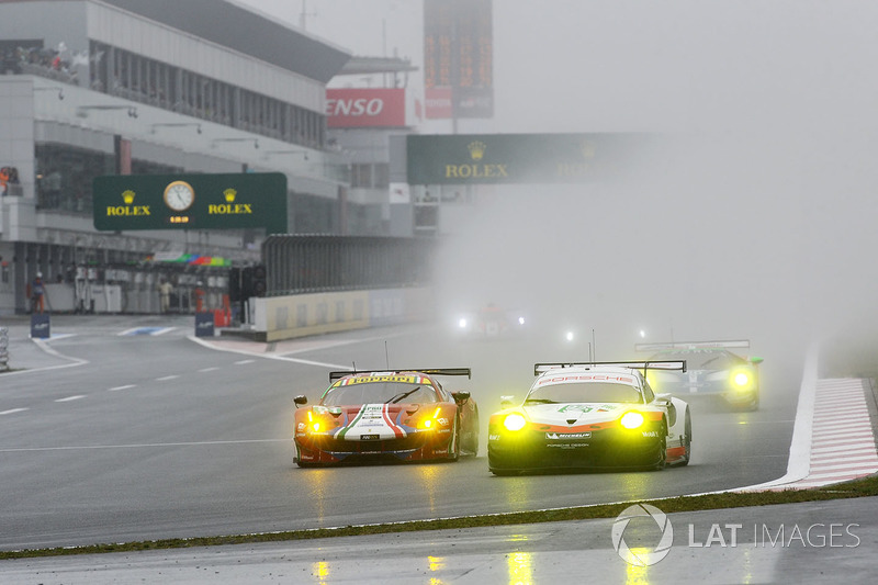 #92 Porsche GT Porsche Team 911 RSR: Michael Christensen, Kevin Estre, #51 AF Corse Ferrari 488 GTE: James Calado, Alessandro Pier Guidi