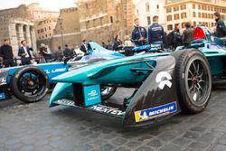 Formula E cars on display in Rome