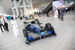 A Formula E car on display in Rome