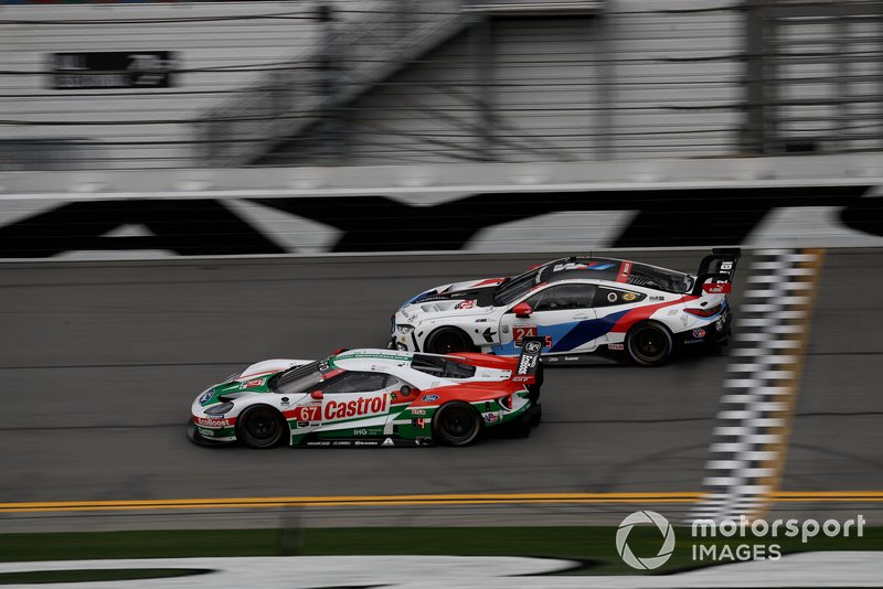 #67 Ford Chip Ganassi Racing Ford GT, GTLM: Ryan Briscoe, Richard Westbrook, Scott Dixon, #24 BMW Team RLL BMW M8 GTE, GTLM: Jesse Krohn, John Edwards, Mozzie Mostert, Alex Zanardi