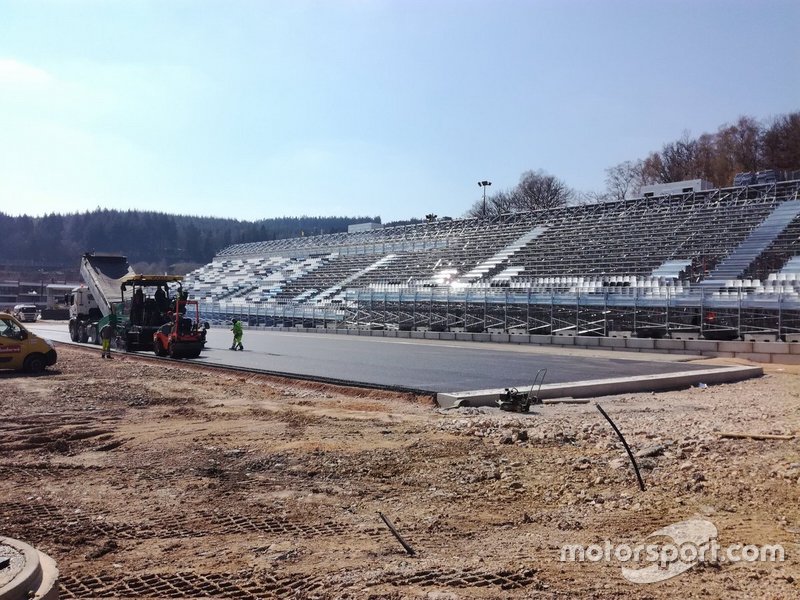 Le circuit de Spa-Francorchamps en travaux