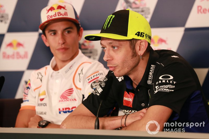 Valentino Rossi, Yamaha Factory Racing and Marc Marquez, Repsol Honda Team
