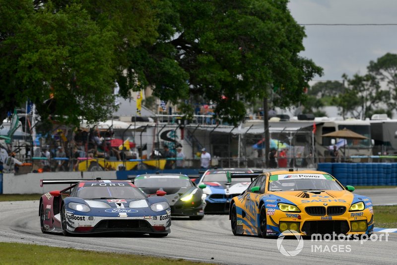 #96 Turner Motorsport BMW M6 GT3: Bill Auberlen, Robby Foley, Dillon Machavern, #67 Ford Chip Ganassi Racing Ford GT: Ryan Briscoe, Richard Westbrook, Scott Dixon