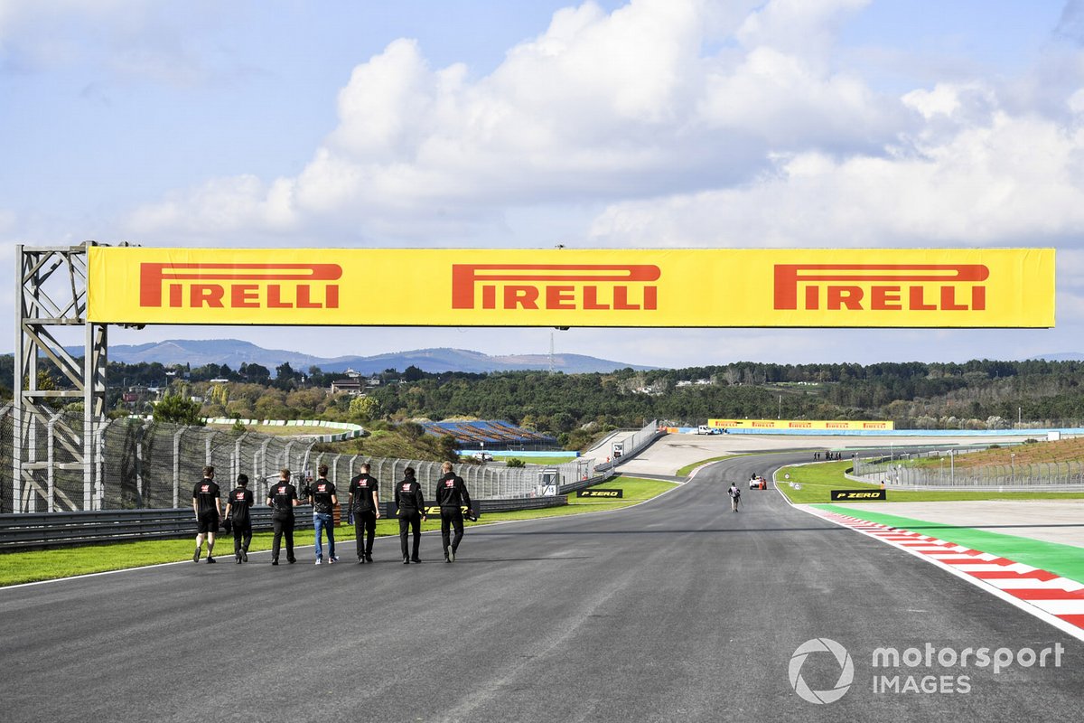 Romain Grosjean, Haas F1 walks the track